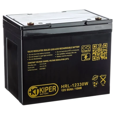 Аккумуляторная батарея Kiper HRL-12330W 12V/80Ah Аккумуляторная батарея Kiper HRL-12330W 12V/80Ah
