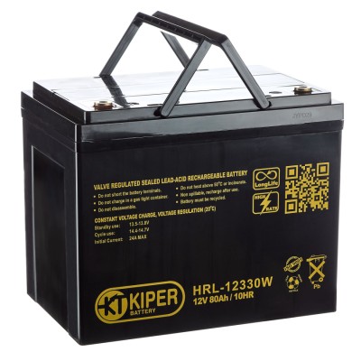 Аккумуляторная батарея Kiper HRL-12330W 12V/80Ah фото 1