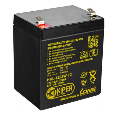 Купить Аккумуляторная батарея Kiper HRL-1223W F2 12V/5.8Ah 