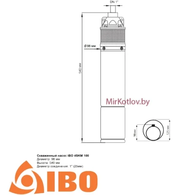 Скважинный насос IBO 4SKM200 INOX