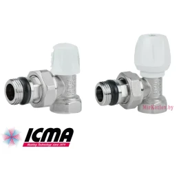 Комплект кранов 1/2" для радиаторов с "антипротечкой" ICMA