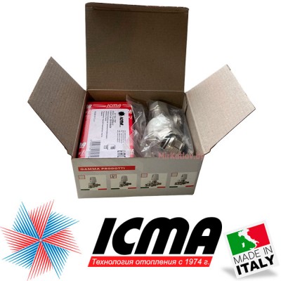 Комплект термостатический 1/2" (угловой) ICMA фото 1