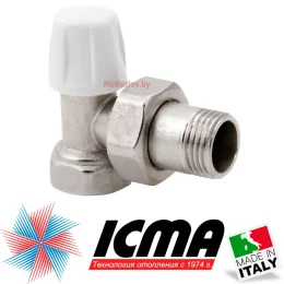 Кран радиаторный угловой 3/4" (обратный) ICMA Кран радиаторный угловой 3/4" (обратный) ICMA