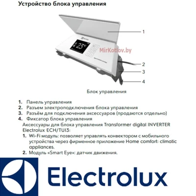 Инверторный блок управления конвектора Electrolux Transformer Digital Inverter ECH/TUI3