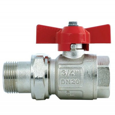 Купить Кран шаровой Itap IDEAL 098 полнопроходной с разъемным соединением НВ 3/4, бабочка 