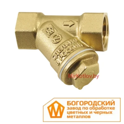 Фильтр косой латунный 1/2" (Богородский завод)