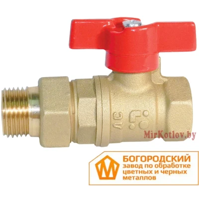 Кран латунный БАЗ АМЕРИКАНКА 1" (ДУ-25) бабочка Кран латунный БАЗ АМЕРИКАНКА 1" (ДУ-25) бабочка