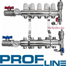 Гребенка (Коллектор) для радиаторов отопления PROFLine XF 20102-10 выходов