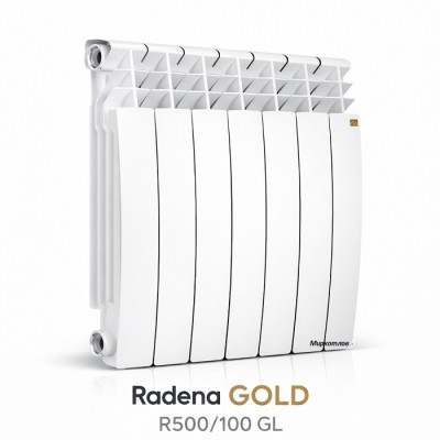 Радиатор алюминиевый RADENA R500/100 GL 8 секций фото 1