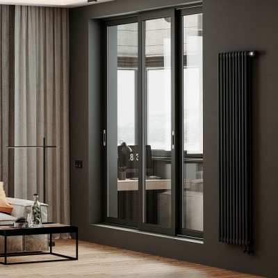 Стальные трубчатые радиаторы Royal Thermo Insignia VC2180 - 08 секц. (черный) фото 4