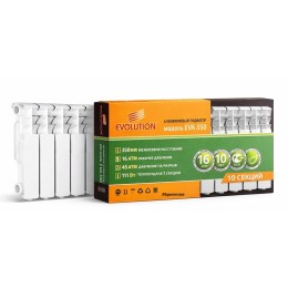 Алюминиевый радиатор EVOLUTION EVA 350 (10 секц)