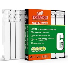 Биметаллический радиатор EVOLUTION EVB 500 (10 сек)