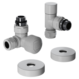 Набор термостатический трехосевой Royal Thermo Design Pro 15мм М30х1,5 (Белый) Набор термостатический трехосевой Royal Thermo Design Pro 15мм М30х1,5 (Белый)