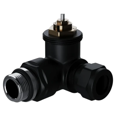 Набор термостатический трехосевой Royal Thermo Design Pro 15мм М30х1,5 (Черный)