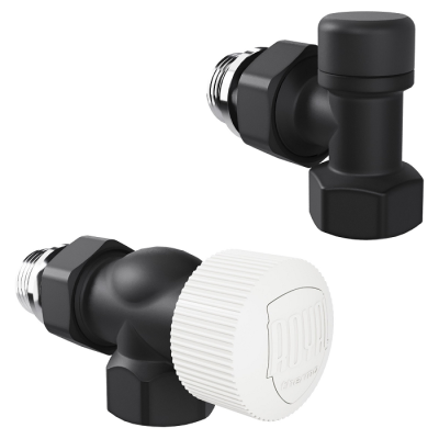 Набор термостатический осевой Royal Thermo Design 1/2"М30х1,5 (Черный) - гарантия до 5 лет фото 1 Набор термостатический осевой Royal Thermo Design 1/2"М30х1,5 (Черный) фото 1