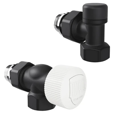 Набор термостатический осевой Royal Thermo Design 1/2"М30х1,5 (Черный)