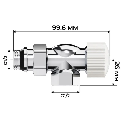 Набор термостатический осевой Royal Thermo Design 1/2"М30х1,5 (Хром) Набор термостатический осевой Royal Thermo Design 1/2"М30х1,5 (Хром)