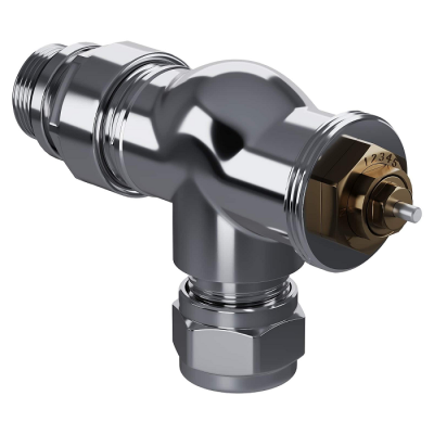 Набор термостатический осевой Royal Thermo Design Pro 15мм М30х1,5 (Хром) фото 2