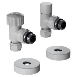Набор термостатический угловой Royal Thermo Design Pro 15мм М30х1,5 (Белый) Набор термостатический угловой Royal Thermo Design Pro 15мм М30х1,5 (Белый)