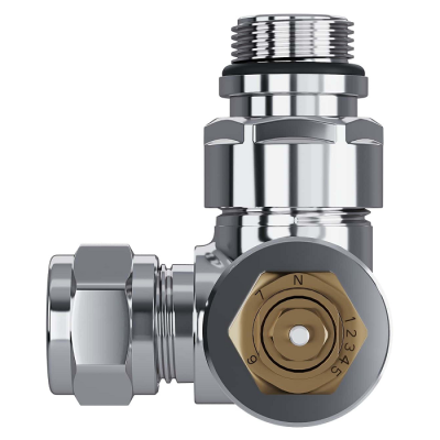 Набор термостатический трехосевой Royal Thermo Design Pro 15мм М30х1,5 (Хром) - гарантия до 5 лет фото 4 Набор термостатический трехосевой Royal Thermo Design Pro 15мм М30х1,5 (Хром) фото 4