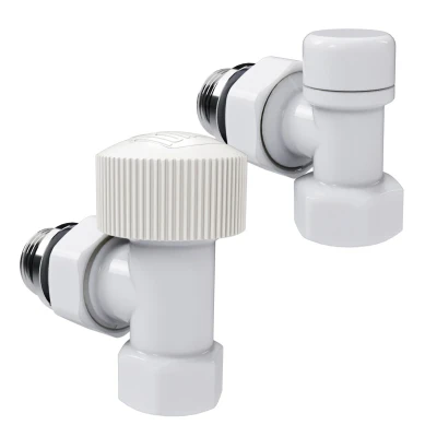 Набор термостатический угловой Royal Thermo Design 1/2"М30х1,5 (Белый) Набор термостатический угловой Royal Thermo Design 1/2"М30х1,5 (Белый)