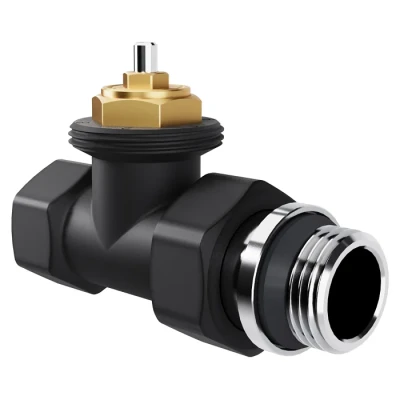 Набор термостатический прямой Royal Thermo Design 1/2"М30х1,5 (Черный)