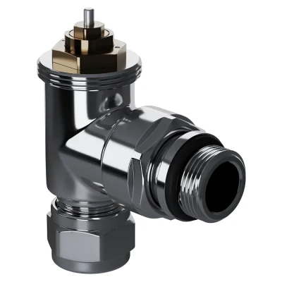 Набор термостатический угловой Royal Thermo Design Pro 15мм М30х1,5 (Хром) Набор термостатический угловой Royal Thermo Design Pro 15мм М30х1,5 (Хром)
