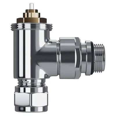 Набор термостатический угловой Royal Thermo Design Pro 15мм М30х1,5 (Хром) Набор термостатический угловой Royal Thermo Design Pro 15мм М30х1,5 (Хром)