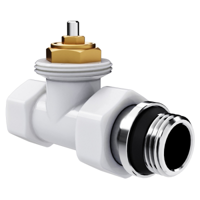 Набор термостатический прямой Royal Thermo Design 1/2"М30х1,5 (Белый) - гарантия до 5 лет фото 2 Набор термостатический прямой Royal Thermo Design 1/2"М30х1,5 (Белый) фото 2