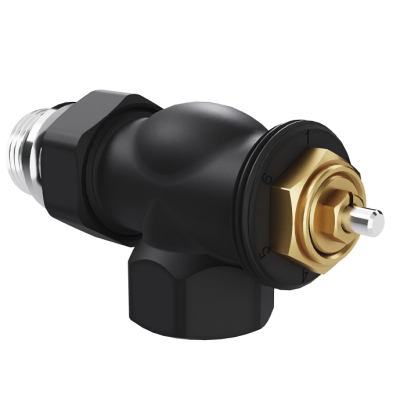 Набор термостатический осевой Royal Thermo Design 1/2"М30х1,5 (Черный) - гарантия до 5 лет фото 2 Набор термостатический осевой Royal Thermo Design 1/2"М30х1,5 (Черный) фото 2