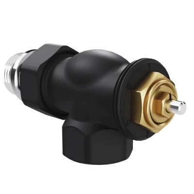 Набор термостатический осевой Royal Thermo Design 1/2"М30х1,5 (Черный)