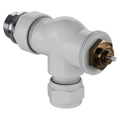 Набор термостатический осевой Royal Thermo Design Pro 15мм М30х1,5 (Белый) фото 2