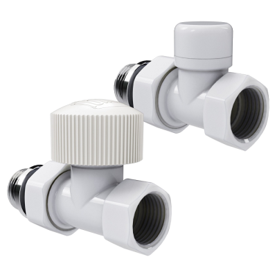 Набор термостатический прямой Royal Thermo Design 1/2"М30х1,5 (Белый) - гарантия до 5 лет фото 1 Набор термостатический прямой Royal Thermo Design 1/2"М30х1,5 (Белый) фото 1