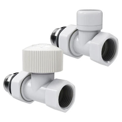 Набор термостатический прямой Royal Thermo Design 1/2"М30х1,5 (Белый)