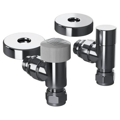 Набор термостатический угловой Royal Thermo Design Pro 15мм М30х1,5 (Хром) Набор термостатический угловой Royal Thermo Design Pro 15мм М30х1,5 (Хром)