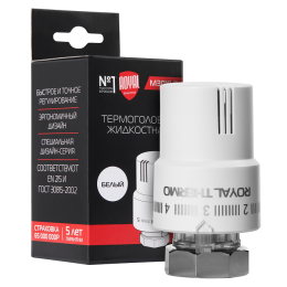 Термоголовка жидкостная Royal Thermo М30х1,5 (белый) RTO 08.01