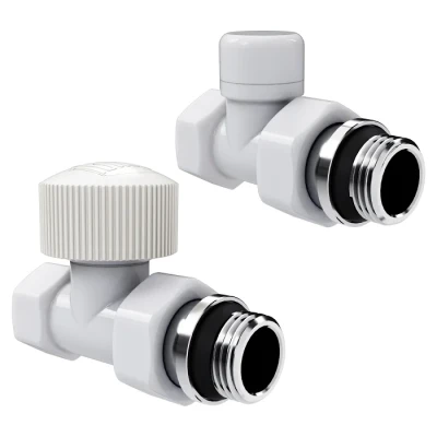 Набор термостатический прямой Royal Thermo Design 1/2"М30х1,5 (Белый)