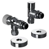 Набор термостатический осевой Royal Thermo Design Pro 15мм М30х1,5 (Хром)
