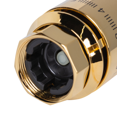 Термоголовка жидкостная Royal Thermo Design PRO М30х1,5 (золото) фото 3