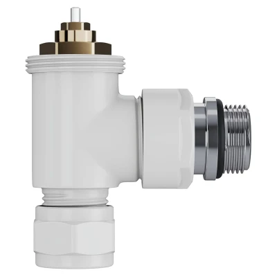 Набор термостатический угловой Royal Thermo Design Pro 15мм М30х1,5 (Белый) Набор термостатический угловой Royal Thermo Design Pro 15мм М30х1,5 (Белый)