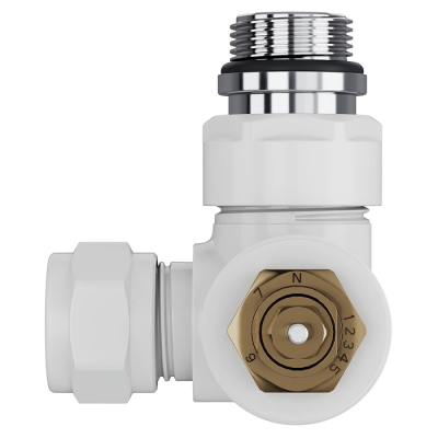 Набор термостатический трехосевой Royal Thermo Design Pro 15мм М30х1,5 (Белый) - гарантия до 5 лет фото 4 Набор термостатический трехосевой Royal Thermo Design Pro 15мм М30х1,5 (Белый) фото 4