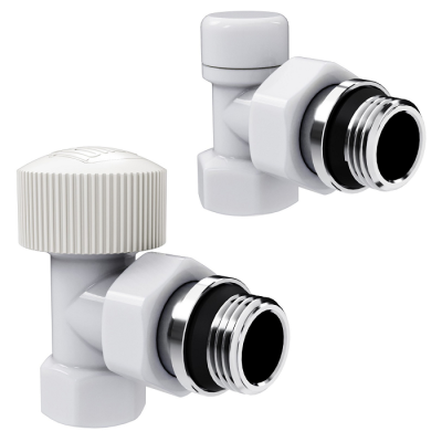 Купить Набор термостатический угловой Royal Thermo Design 1/2"М30х1,5 (Белый) в магазине Mirkotlov.by (Мир Котлов) - отличное качество. Купить Набор термостатический угловой Royal Thermo Design 1/2"М30х1,5 (Белый)