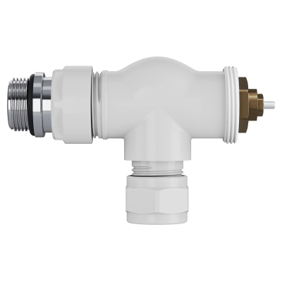 Набор термостатический осевой Royal Thermo Design Pro 15мм М30х1,5 (Белый) фото 4