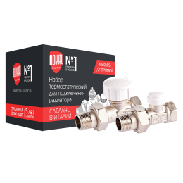 Набор термостатический для радиатора прямой Royal Thermo 1/2" М30х1,5 (RTE 07.013)