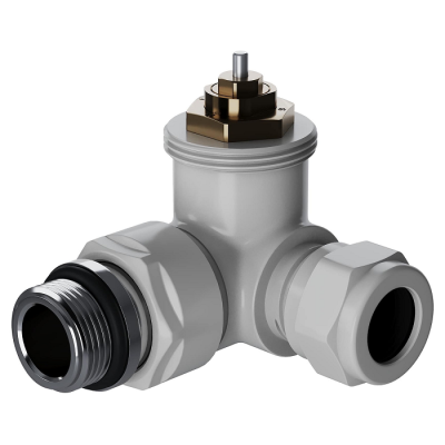 Набор термостатический трехосевой Royal Thermo Design Pro 15мм М30х1,5 (Белый) - гарантия до 5 лет фото 2 Набор термостатический трехосевой Royal Thermo Design Pro 15мм М30х1,5 (Белый) фото 2