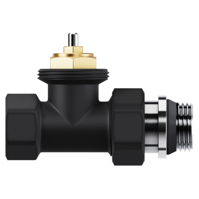 Набор термостатический прямой Royal Thermo Design 1/2"М30х1,5 (Черный) - гарантия до 5 лет фото 4 Набор термостатический прямой Royal Thermo Design 1/2"М30х1,5 (Черный) фото 4