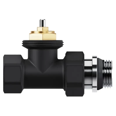 Набор термостатический прямой Royal Thermo Design 1/2"М30х1,5 (Черный)