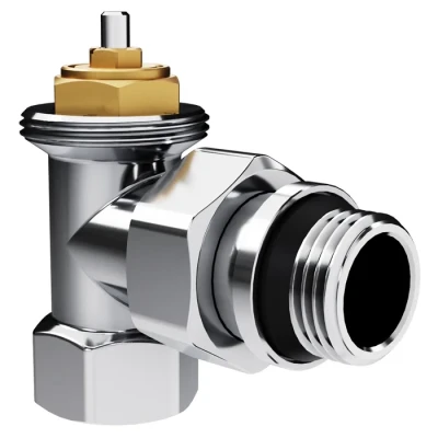 Набор термостатический угловой Royal Thermo Design 1/2"М30х1,5 (Хром) Набор термостатический угловой Royal Thermo Design 1/2"М30х1,5 (Хром)