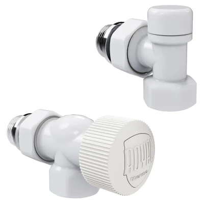Набор термостатический осевой Royal Thermo Design 1/2"М30х1,5 (Белый)