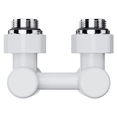 Узел нижнего подключения Royal Thermo Design угловой 1/2"х3/4" EK (белый) фото 2